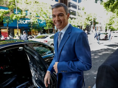 El presidente del Gobierno, Pedro Sánchez, tras intervenir en el foro organizado por Eldiario.es este jueves en Madrid.