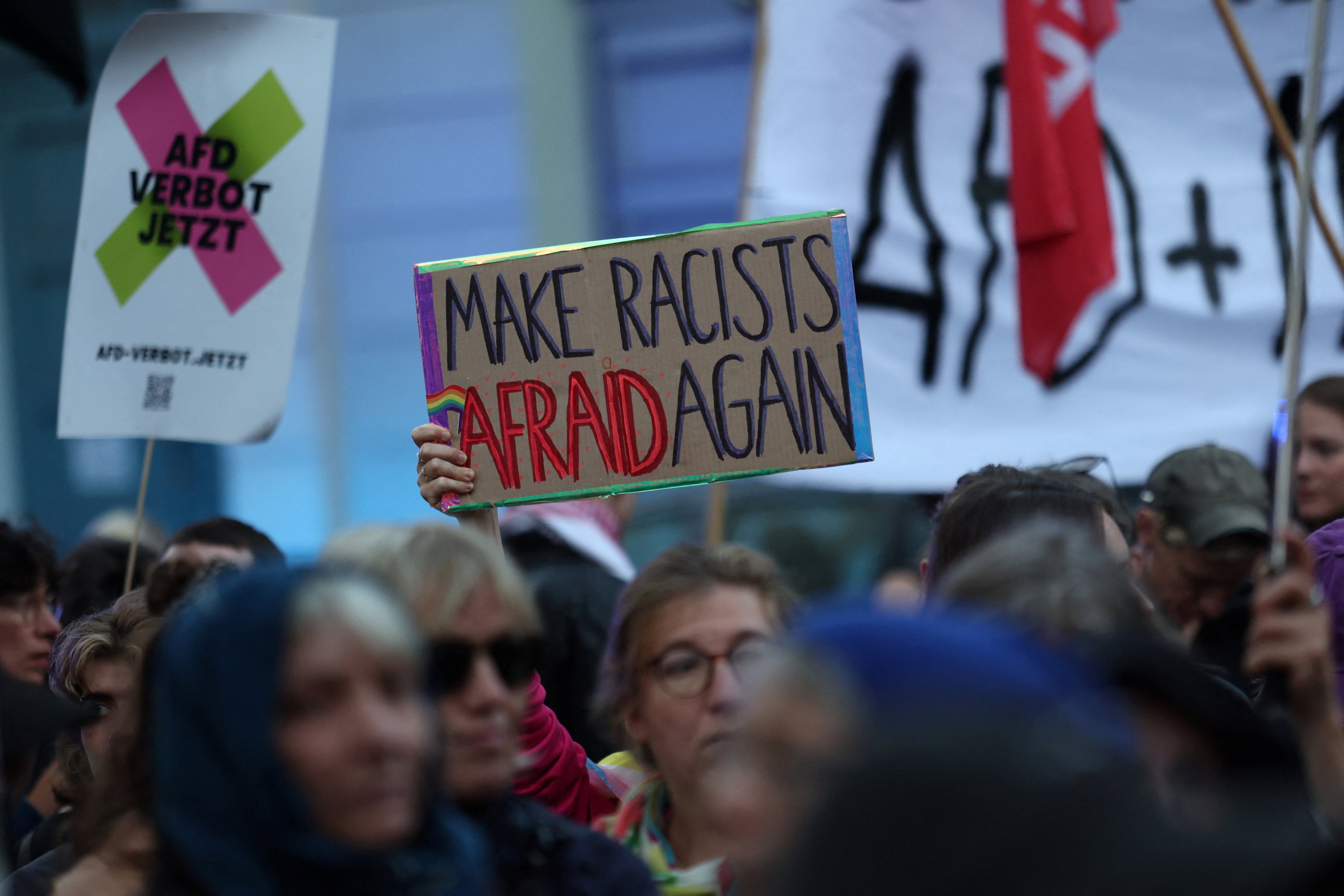 Las calles en Alemania  tras la victoria de AfD: “Todos tenemos que levantarnos”