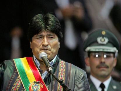 El presidente de Bolivia, Evo Morales, en 2006.