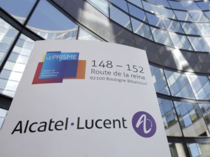 Oficines d'Alcatel-Lucent a París.