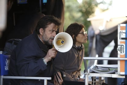 Nanni Moretti, en el rodaje de &#039;Mia madre&#039;.