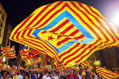 Recibimiento en Barcelona a la selección catalana de hockey sobre patines tras ganar el Mundial B.