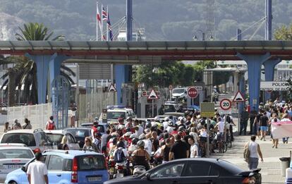 Nuevo colapso este sábado en los accesos a Gibraltar.