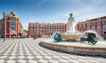 La Fontaine du Soleil, en la plaza Massena de la ciudad francesa de Niza.