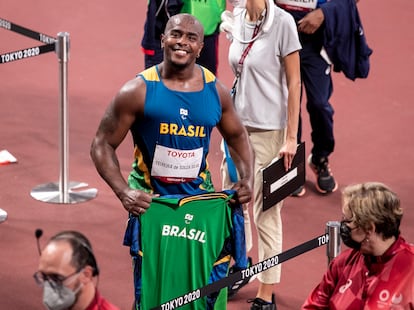 João Victor foi bronze no arremesso de peso.