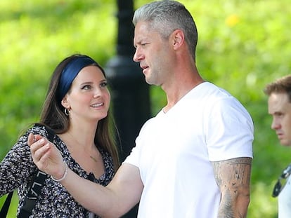 Lana del Rey y Sean Larkin, en Nueva York en septiembre.