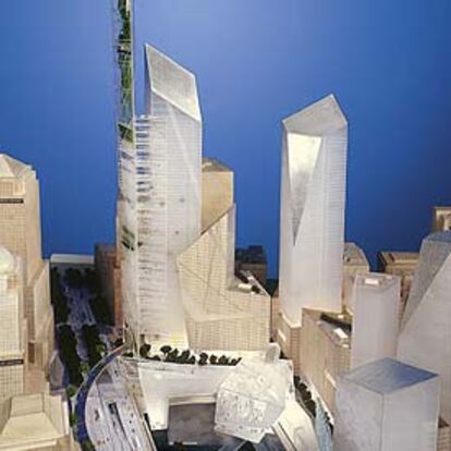 El proyecto de Libeskind para reconstruir la 'zona cero'.