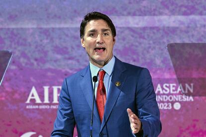 Justin Trudeau, primer ministro de Canadá, en Yakarta (Indonesia).