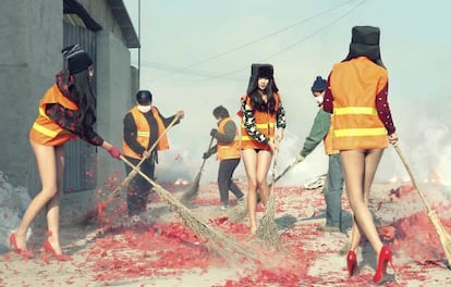 'Spring Festival', de Liu Jianan, una fotografía de gran formato que puede verse en la feria Swab.