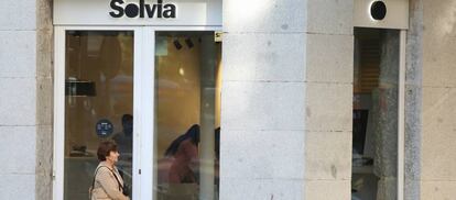 Oficina inmobiliaria de Solvia en Madrid.