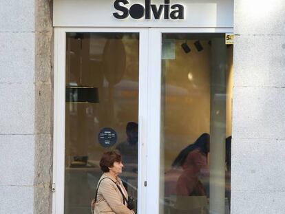 Oficina inmobiliaria de Solvia en Madrid.