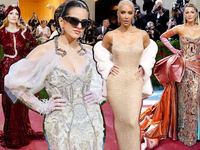 Jessica Chastain, Rosalía, Kim Kardashian y Blake Lively en la Met Gala 2022.