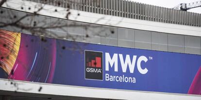 Pabellón del evento Mobile World Congress, en la Fira de Barcelona. 