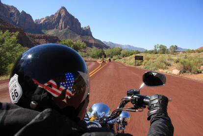 En moto por la Ruta 66 de Estados Unidos