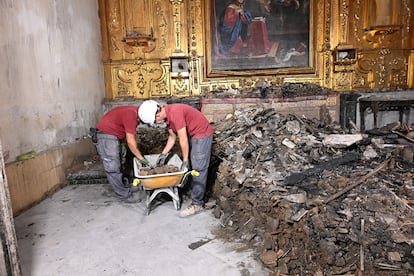 The Council emphasizes that emergency intervention work at the Mosque continues at a good pace.