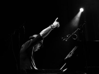 Roberto Fonseca durante su concierto en Barcelona