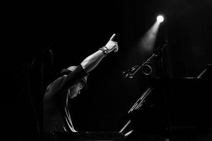 Roberto Fonseca durante su concierto en Barcelona