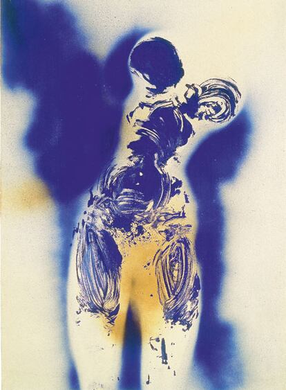 La obra de Yves Klein,  'Antropometría', realizada en 1960.