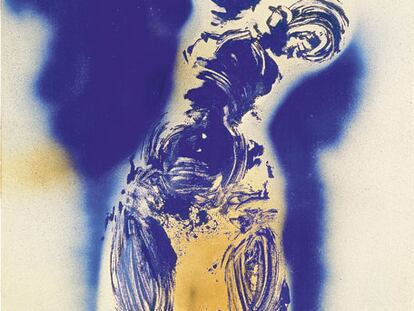 La obra de Yves Klein, 'Antropometría', realizada en 1960.