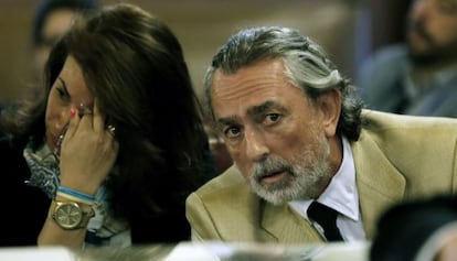 Francisco Correa en el primer judici de la 'trama Gürtel' a València abans de ser suspès.