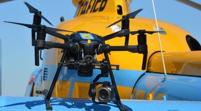 Dron de vigilancia de la Dirección General de Tráfico
