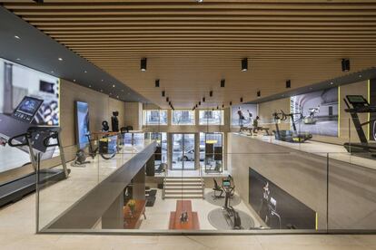 Interior de la boutique Technogym (Claudio Coello, 77. Madrid).