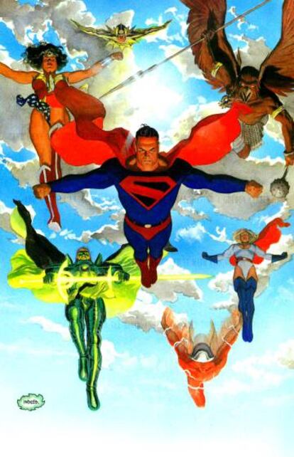 'Splash-page' de 'Kingdom come', obra maestra de Mark Waid y Alex Ross.