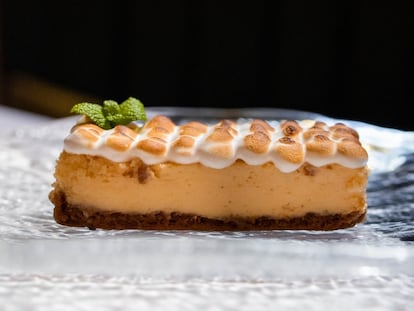 Tarta de limón de La Raquetista Habana, en una imagen proporcionada por el restaurante.