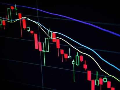 Un gráfico muestra la evolución de las acciones