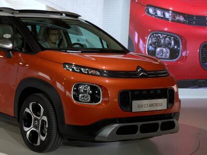 El nuevo SUV Citroën C3 Aircross, presentado ayer, en París. 