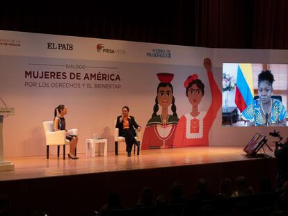 Claudia Sheinbaum y Francia Márquez reivindican los derechos de las mujeres en América