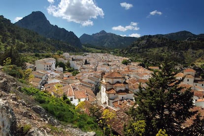 Integrado en la ruta de los pueblos blancos del norte de Cádiz, cualquier perspectiva de Grazalema desde lo alto resulta deslumbrante: una armoniosa mezcla de fachadas encaladas, enrejados negros y tejados de arcilla roja rodeada de riscos calizos y verdes lomas. La alta pluviosidad en esta parte de la sierra explica que todavía perduren en el <a href="http://www.juntadeandalucia.es/medioambiente/servtc5/ventana/mostrarFicha.do;jsessionid=B002AB9239F33971132E21AD5D739E32?idEspacio=7411" target="_blank">parque natural de Grazalema</a> densos bosques de pinsapares milenarios –los únicos que se conservan junto a los de la Sierra de las Nieves–, que se pueden visitar de forma regulada en diversas épocas del año (conviene informarse previamente a través de la oficina del parque). Más información: <a href="https://www.grazalema.es/" target="_blank">grazalema.es</a>