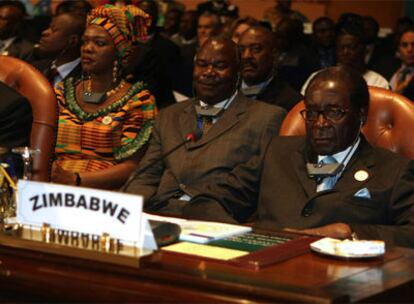 Robert Mugabe, durante la apertura de la Cumbre Africana.