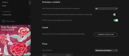 Cache de Spotify