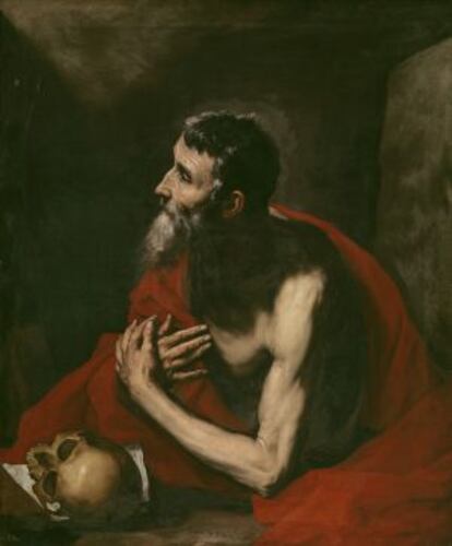 'San Jerónimo' pintado por José de Ribera en 1644.