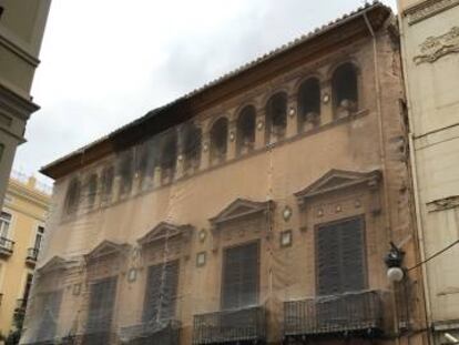 Palacio de los Valeriola, en la calle del Mar de Valencia.