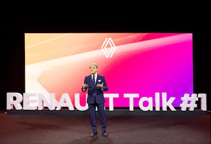 Luca de Meo, consejero delegado del grupo Renault, en un acto de este jueves.