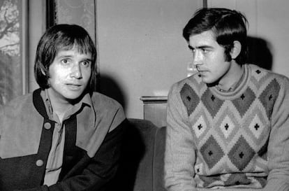 Roberto Carlos e Juan Manuel Serrat, em 1968.