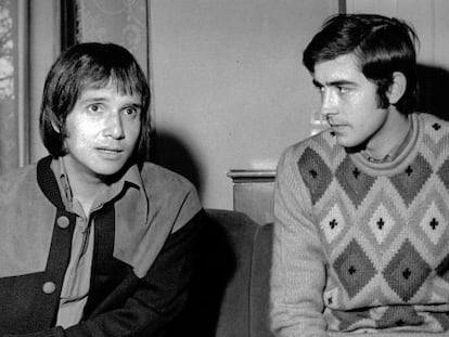 Roberto Carlos e Juan Manuel Serrat, em 1968.