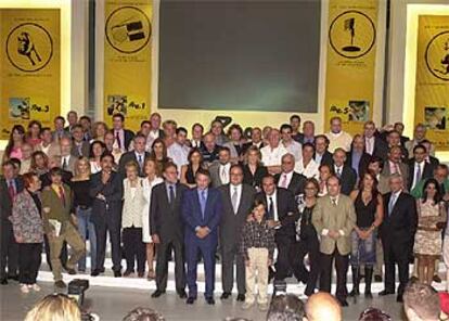 El equipo de Radio Nacional, en la presentación de la temporada 2003-2004.