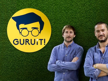 Pedro Pérez, a la izquierda, y Jaime Aparicio,  fundadores de Guruit.