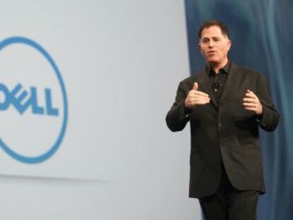 El consejero delegado de Dell Computer, Michael Dell, durante una presentaci&oacute;n en San Francisco.