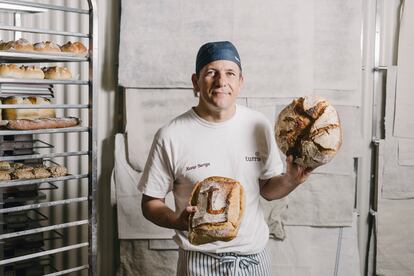 Xavier Barriga, maestro panadero de Turris, en Madrid.