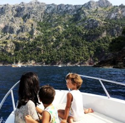 Vista de Sa Costera, en la vertiente costera de la sierra de Tramuntana, en Mallorca.