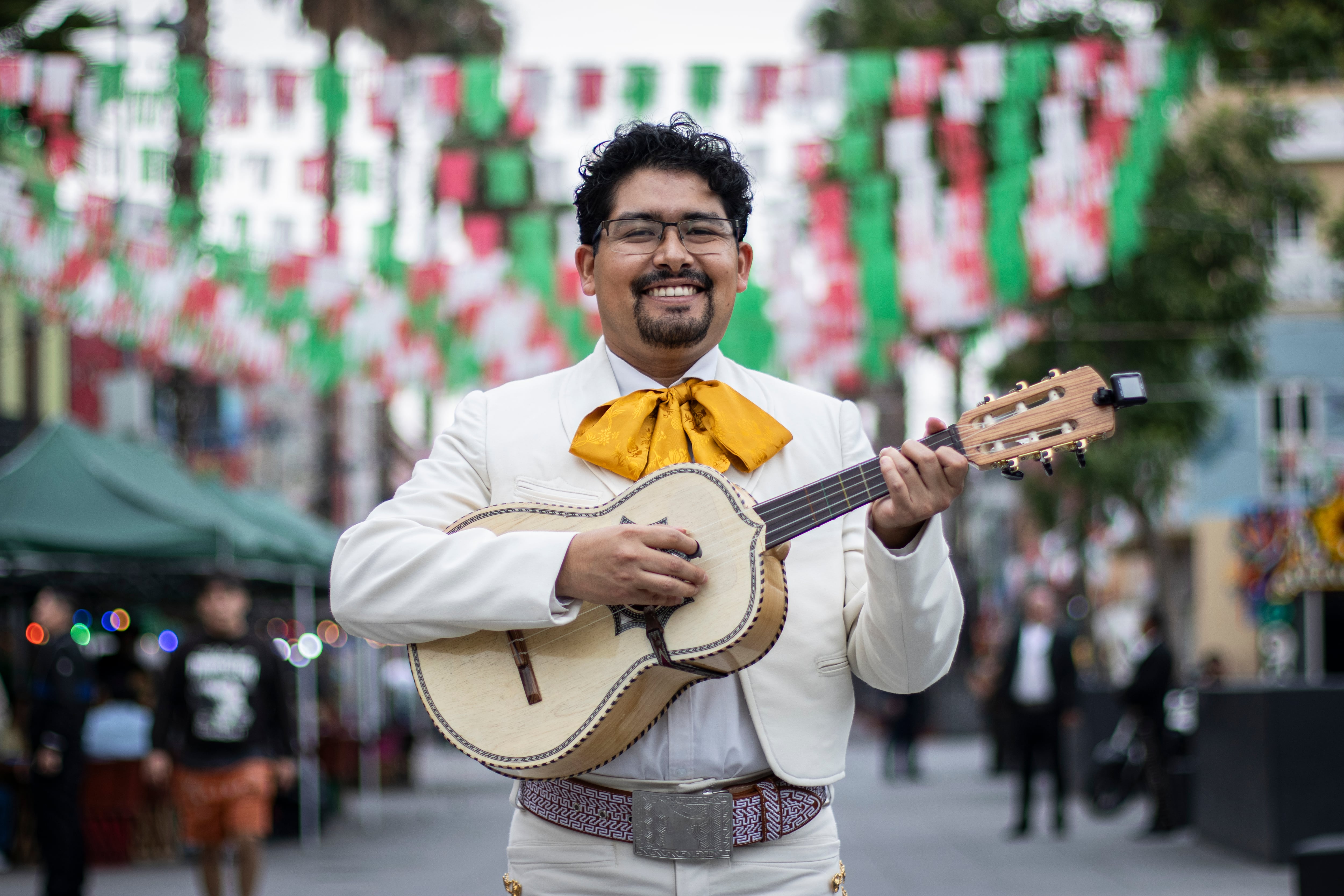 Daniel Acosta en la plaza Garibaldi, este jueves.