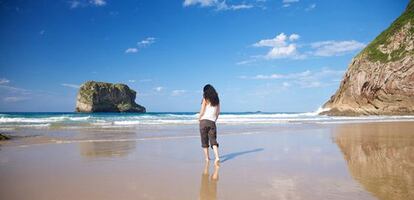 Playa de la Ballota, cerca de Llanes.