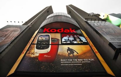 Publicidad de Kodak en uno de los edificios de Times Square en New York