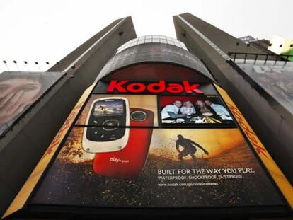 Publicidad de Kodak en uno de los edificios de Times Square en New York