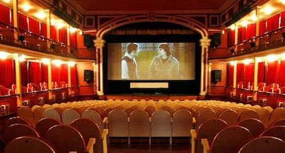 El Teatro Cervantes de Alcalá de Henares, vacío.