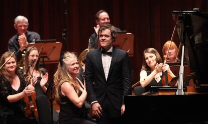 Benjamin Grosvenor en un concierto en 2016 en Londres.